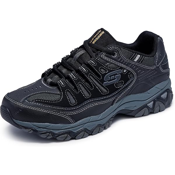 Amazon.com | Skechers Men's Stamina at Upper Stitch, Black/Black